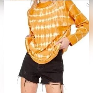 We the Free Be Free Tie Dye Long Sleeve Top, size M